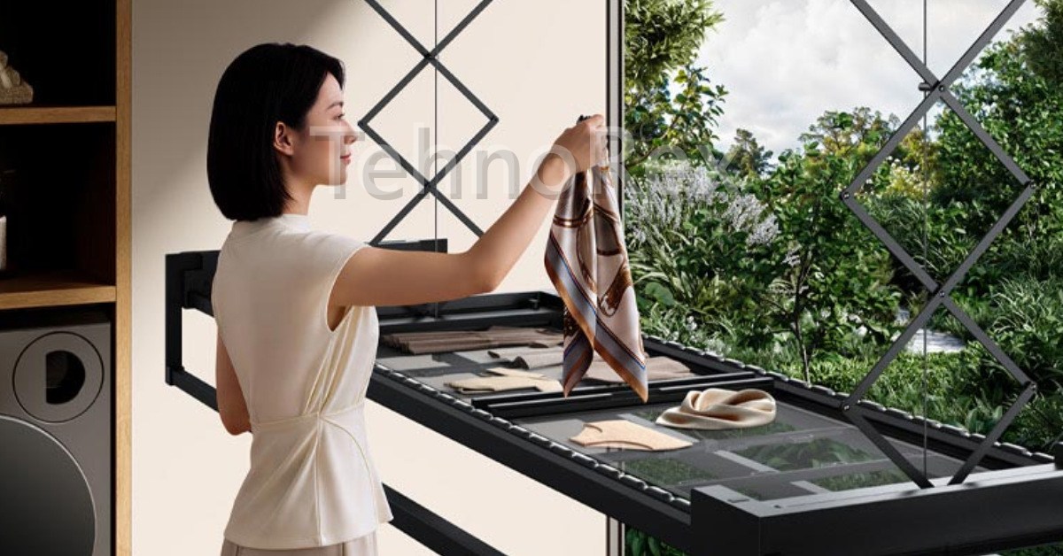 Mijia Smart Clothes Dryer 3 Max: потолок, 45 кг и панель света 42 дюйма