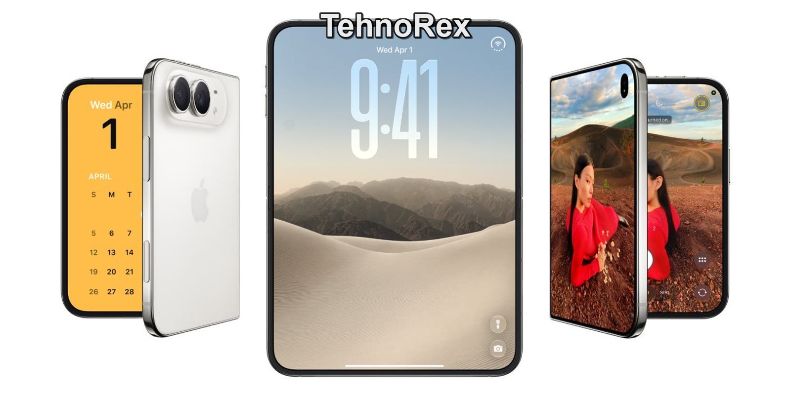 Складной iPhone Duo в раскрытом виде
