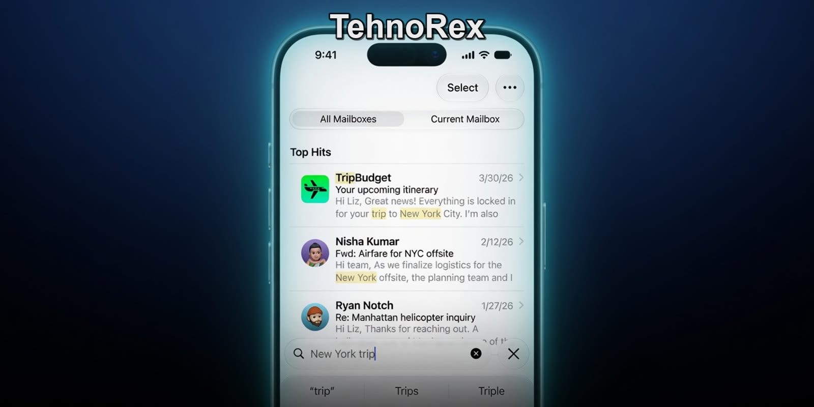 Почта на iPhone в iOS 27 научилась искать по смыслу, а не по буквам