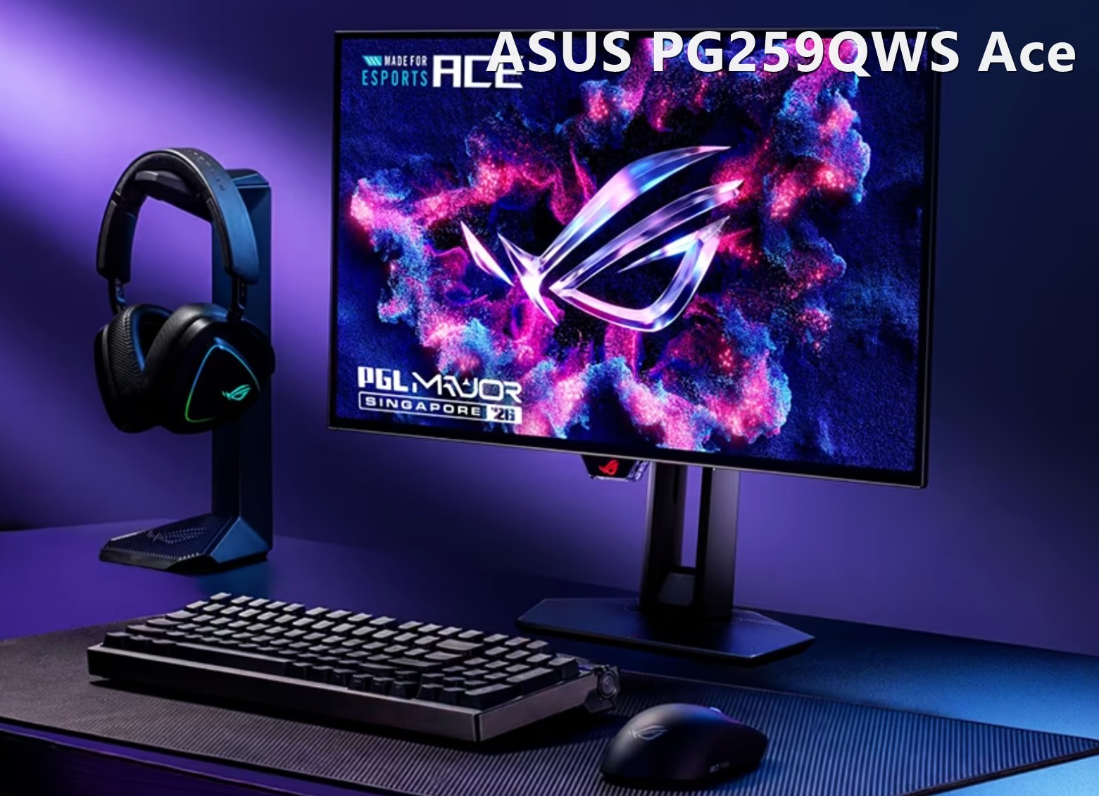 ASUS PG259QWS Ace: OLED 24,5″, 720 Гц без Dual Mode, $1099