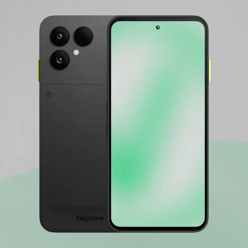 Fairphone 6, фронтальная и задняя стороны