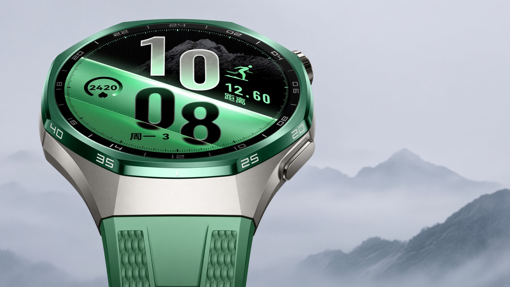 Huawei Watch GT 7 Pro в зелёном титановом корпусе