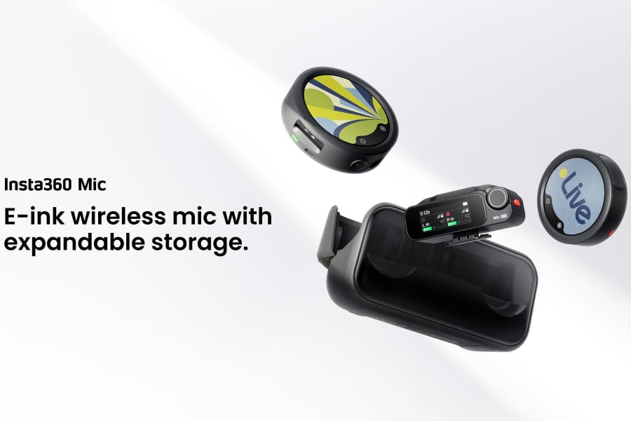 Insta360 Mic с E-Ink дисплеем