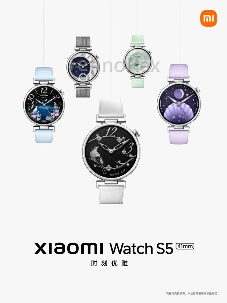 Xiaomi Watch S5 41 мм: 36 г, 0,99 см и HyperOS 4 рядом с 18 Pro