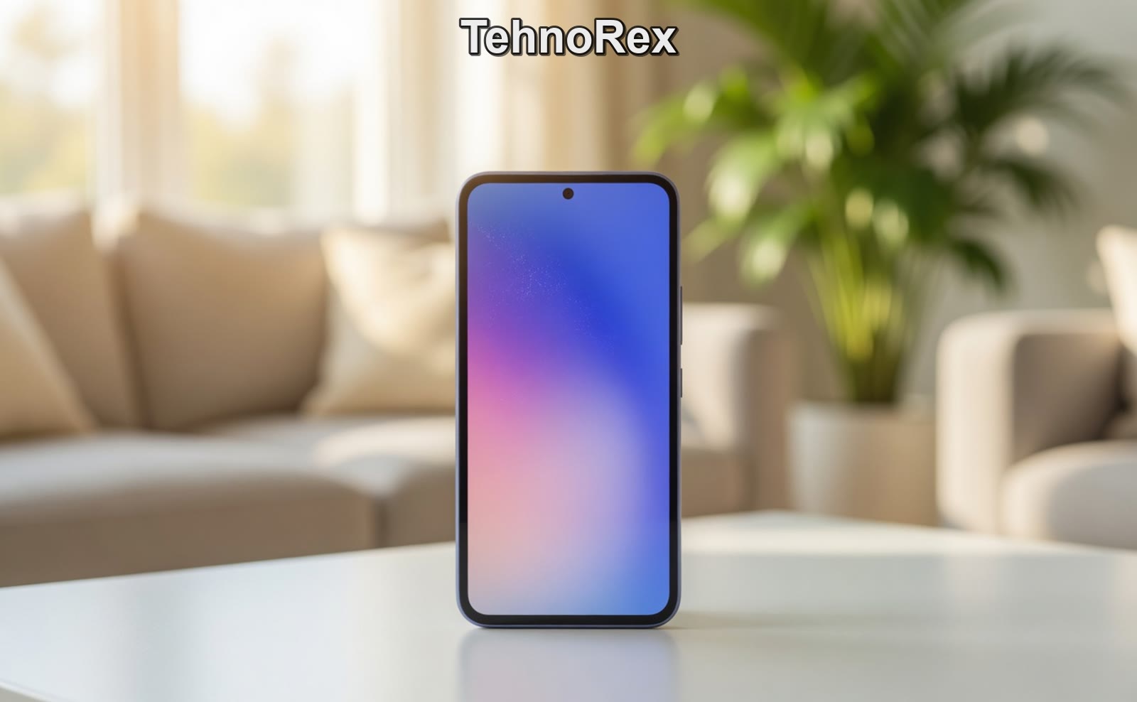 Samsung Galaxy A54 с включённым экраном