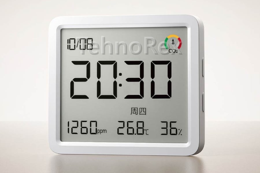 Mijia Thermometer 3 Pro: CO₂, экран 3,6″ и год на одной CR2450. 114 юаней