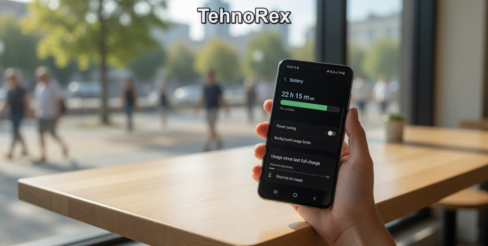Galaxy Z Flip 5 в сложенном виде на столе