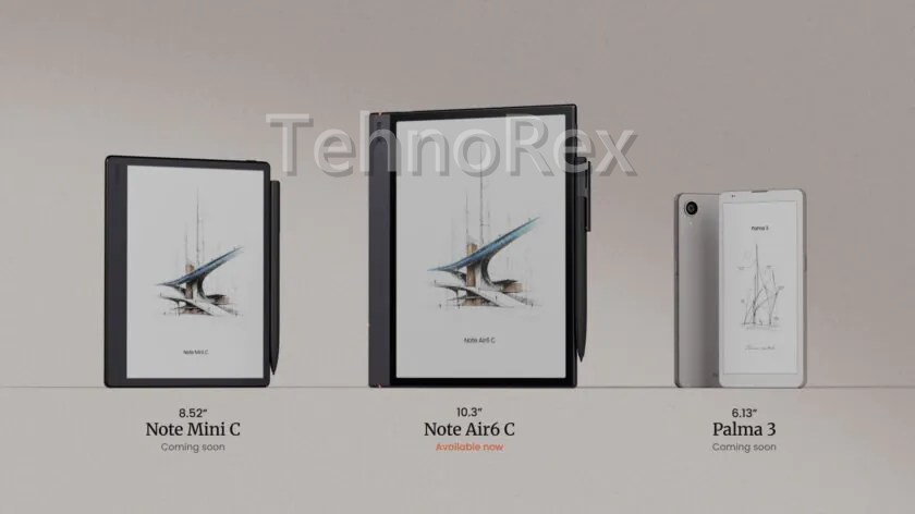 BOOX Note Air6 C, Mini C и Palma 3: Android 16 на электронных чернилах