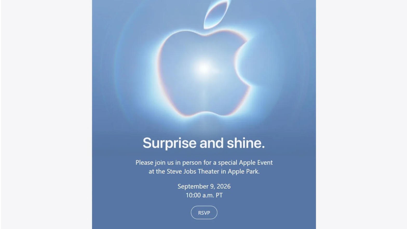Surprise and shine: Apple покажет новинки 9 сентября