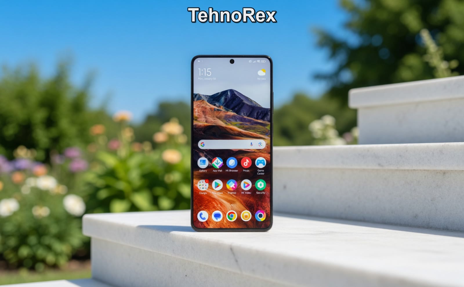 Poco X6 Pro с включённым экраном