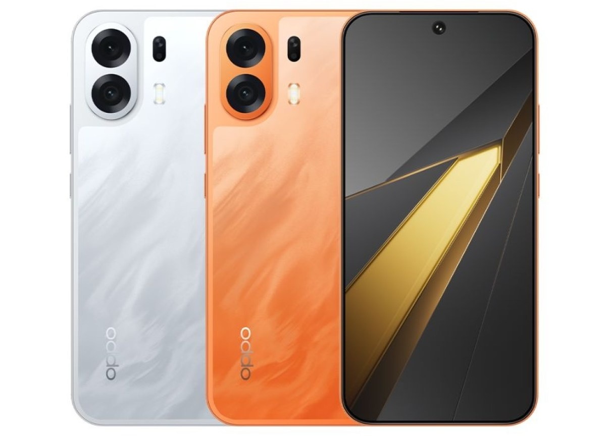 Oppo K14 Plus: белая и оранжевая версии и экран