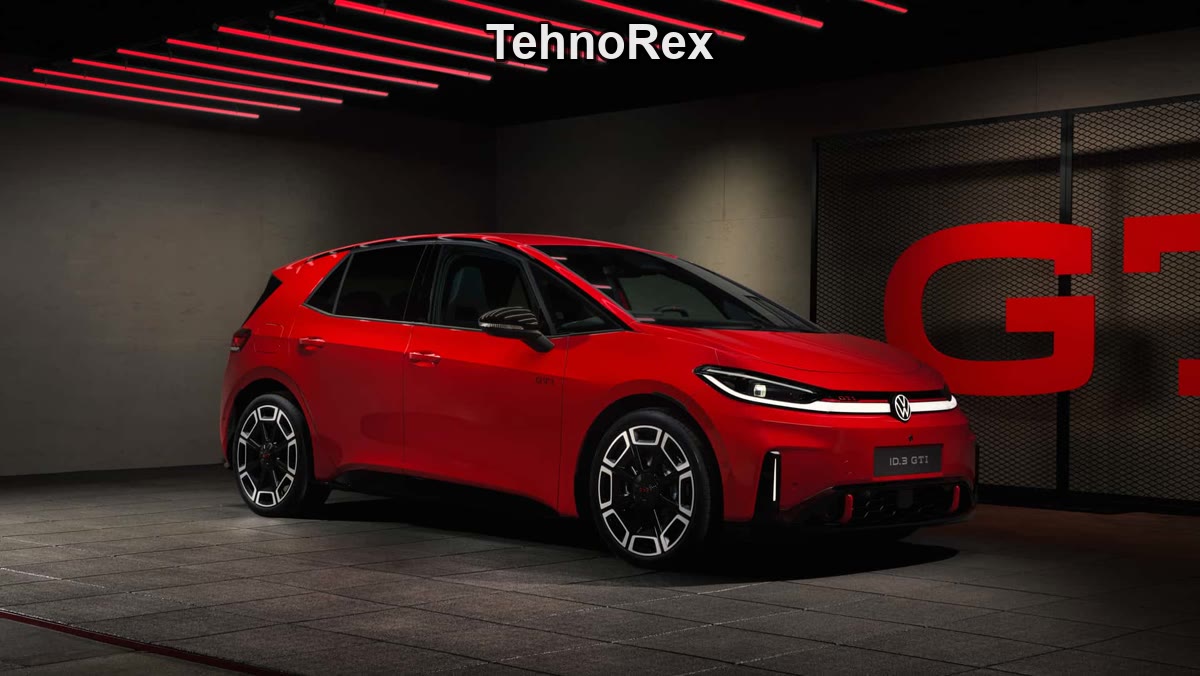 Volkswagen ID.3 GTI, вид сзади на дороге