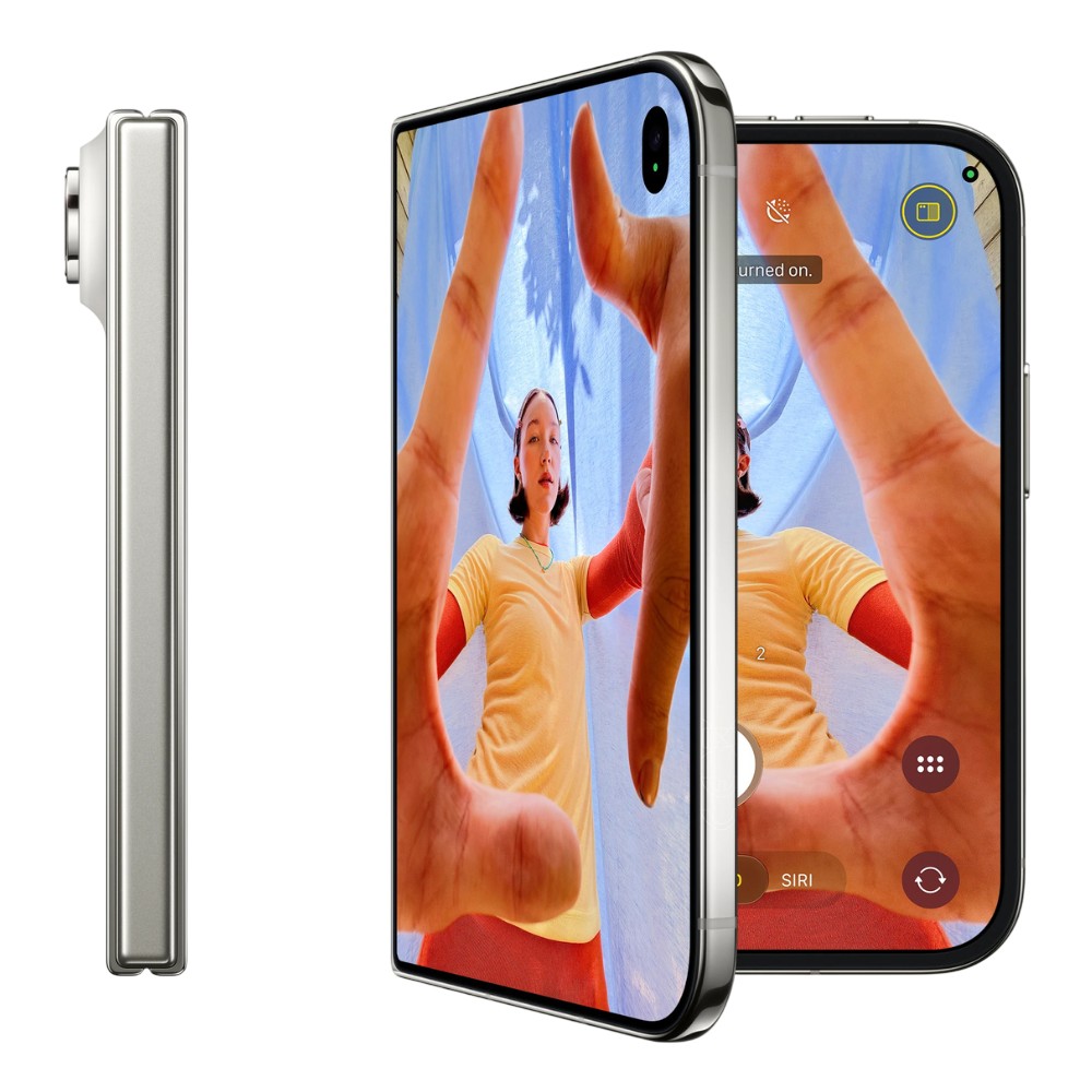 Складной iPhone Duo в раскрытом и сложенном виде