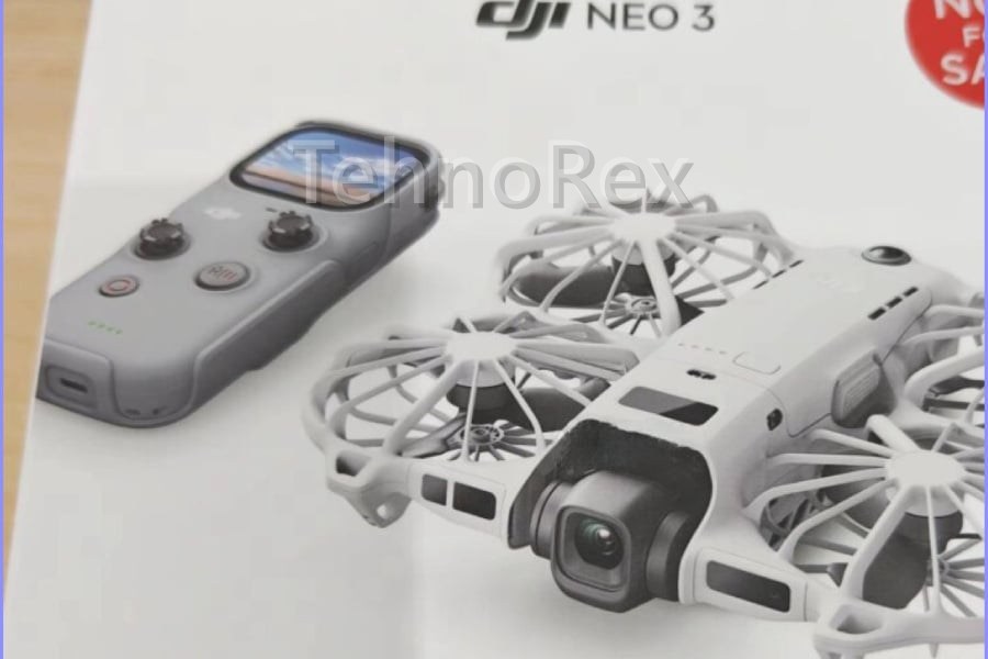 DJI Neo 3: на коробке — «спицы» вместо колец и пульт с экраном