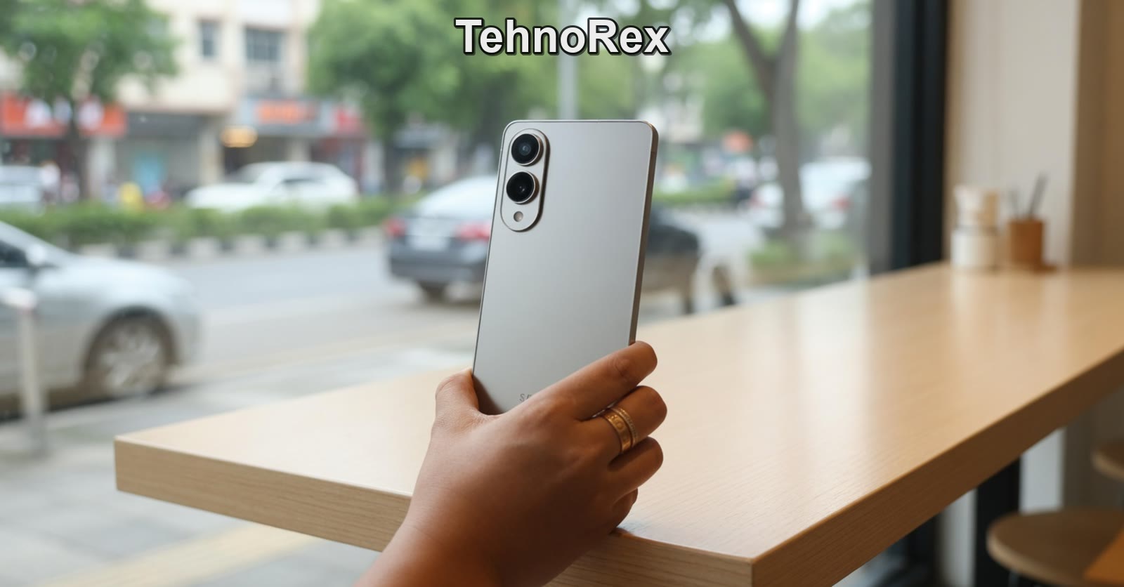 Galaxy S25 Edge в руке, тонкий корпус