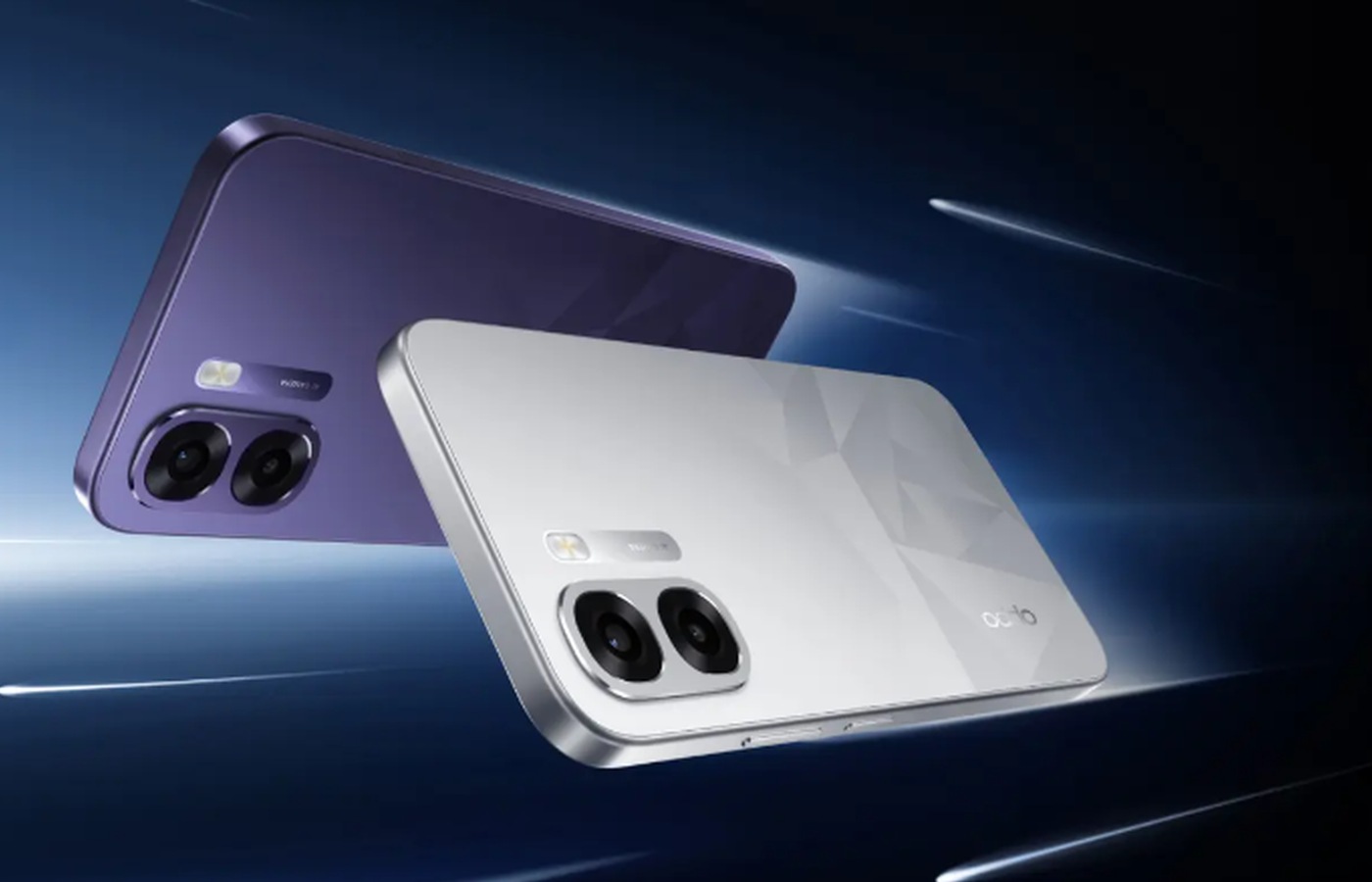 Oppo K15x: задняя панель обоих цветов и лицевая сторона с экраном