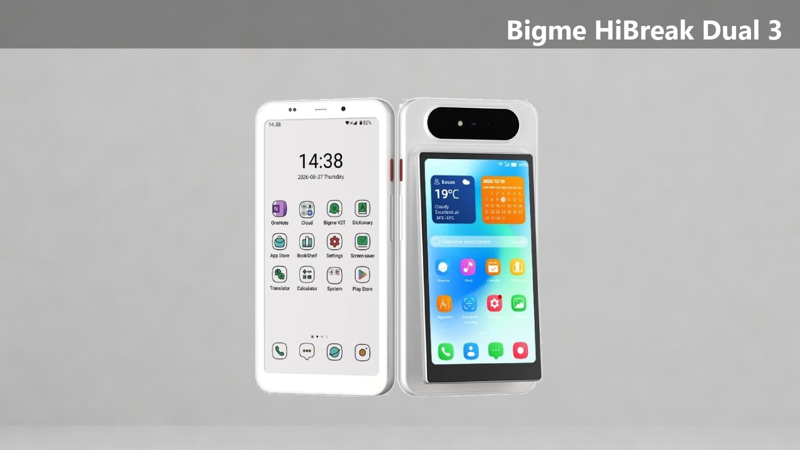 Bigme HiBreak Dual 3: e-ink смартфон на 85 FPS со съёмным LCD-экраном за $629