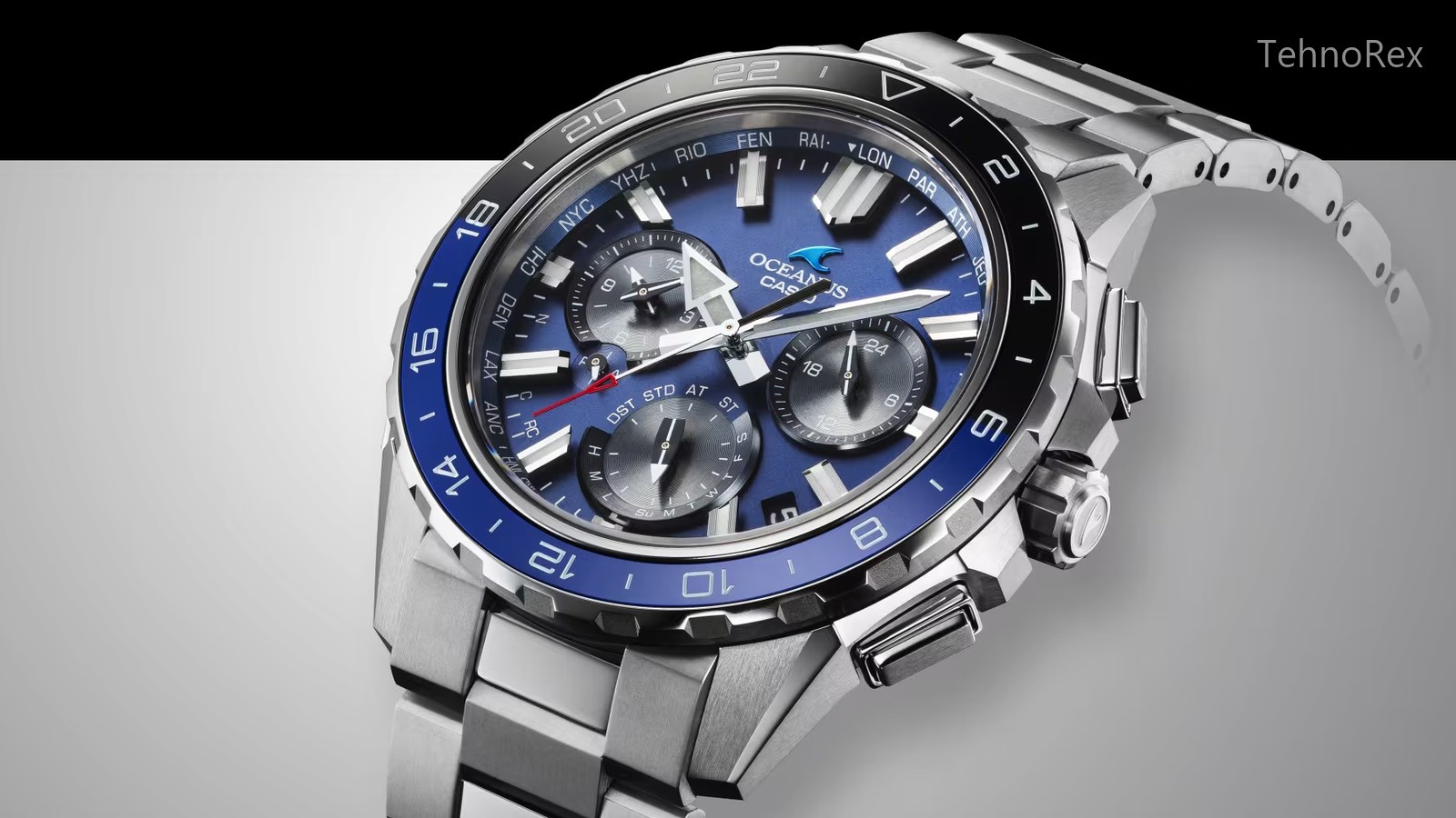 Casio Oceanus OCW-P3000: world-time безель и ценник от 220 000 иен