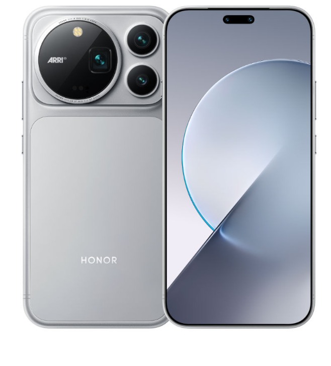 Honor Magic 9 Pro Max: задняя панель и экран в серебристом цвете