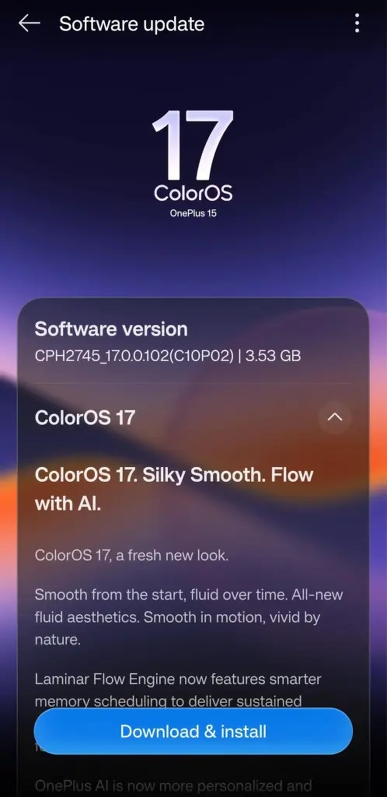 ColorOS 17 пришёл раньше срока: OnePlus 15 и Find X9