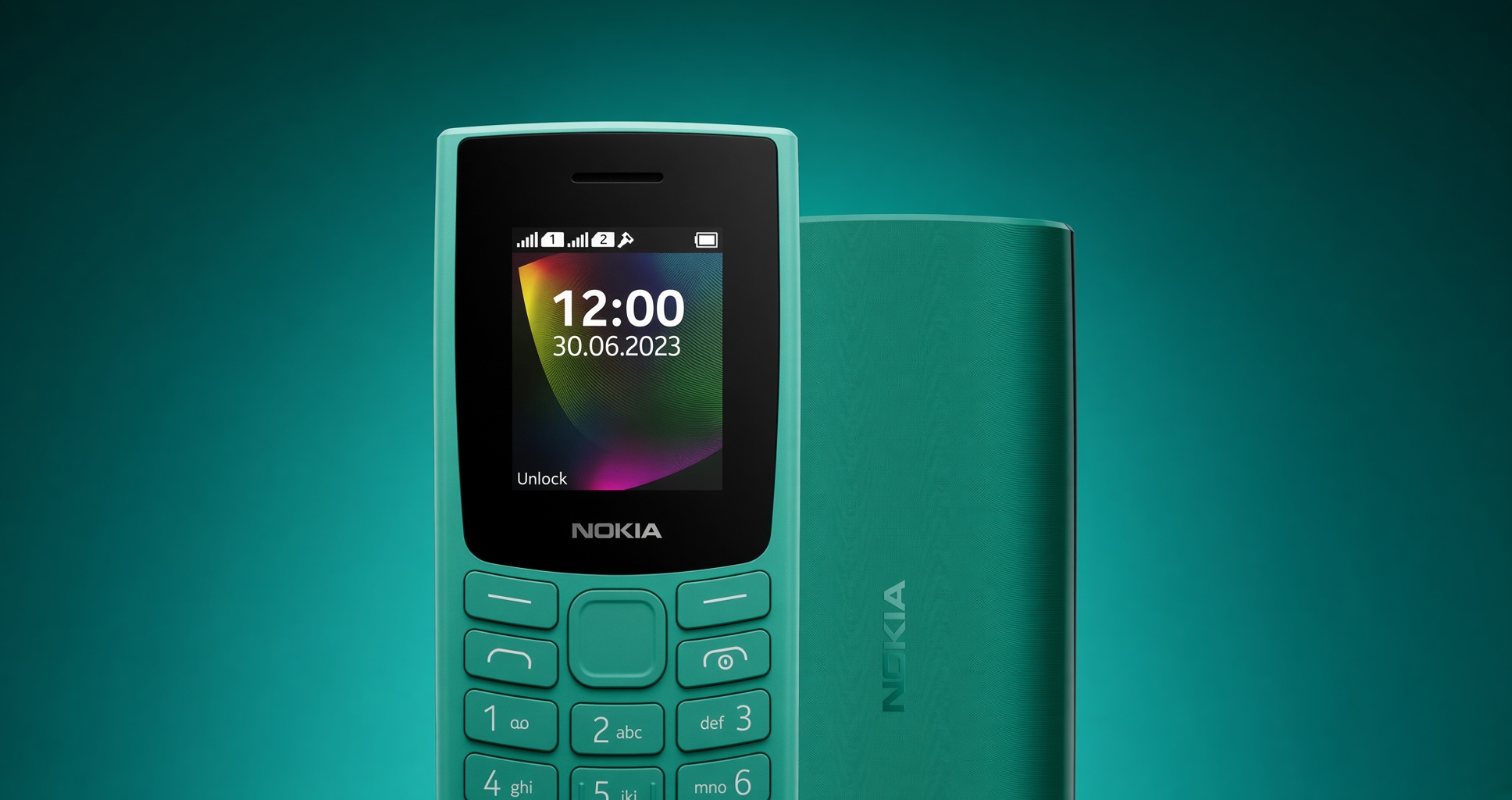 HMD Nokia 106 кнопочный телефон бирюзовый