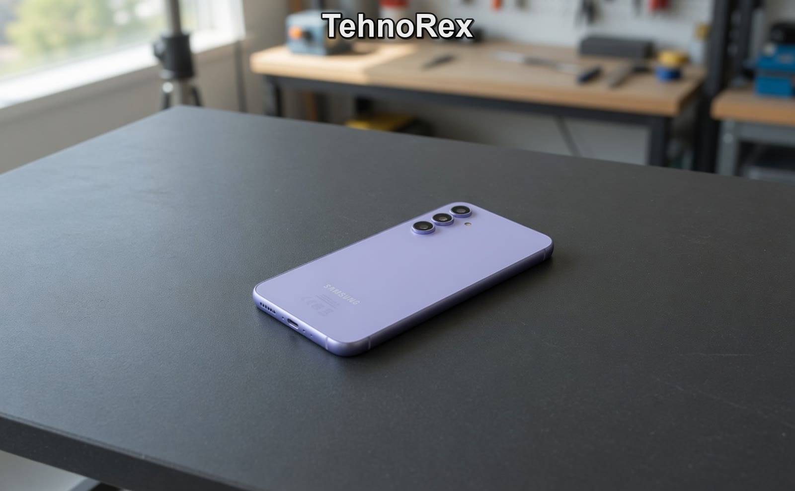 Samsung Galaxy A54, вид сбоку