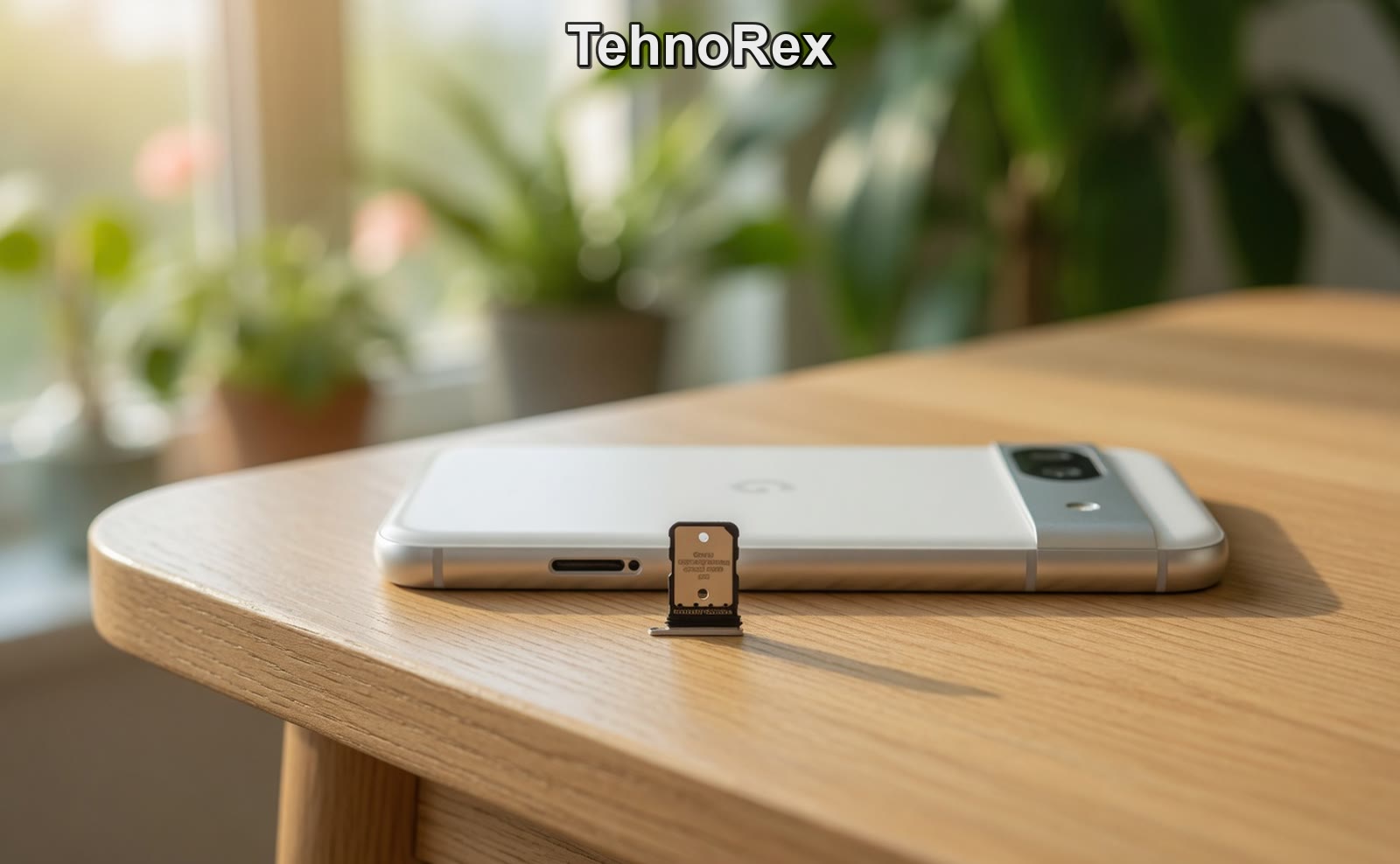 Google Pixel 8a, нижний торец