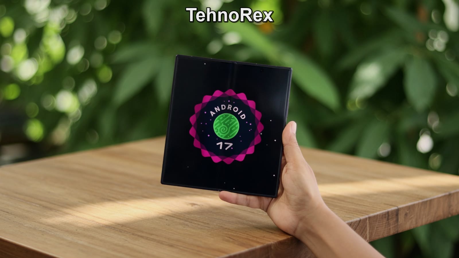 Samsung Galaxy Z Fold8 Ultra в сложенном виде с включённым внешним экраном