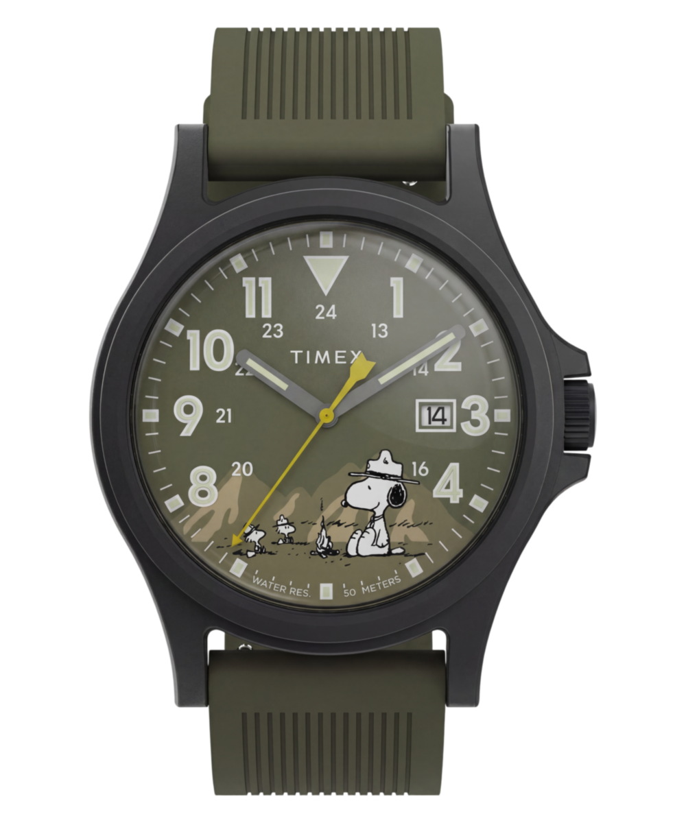 Зелёные Timex Peanuts Expedition Acadia TW2Y84600 со Снупи