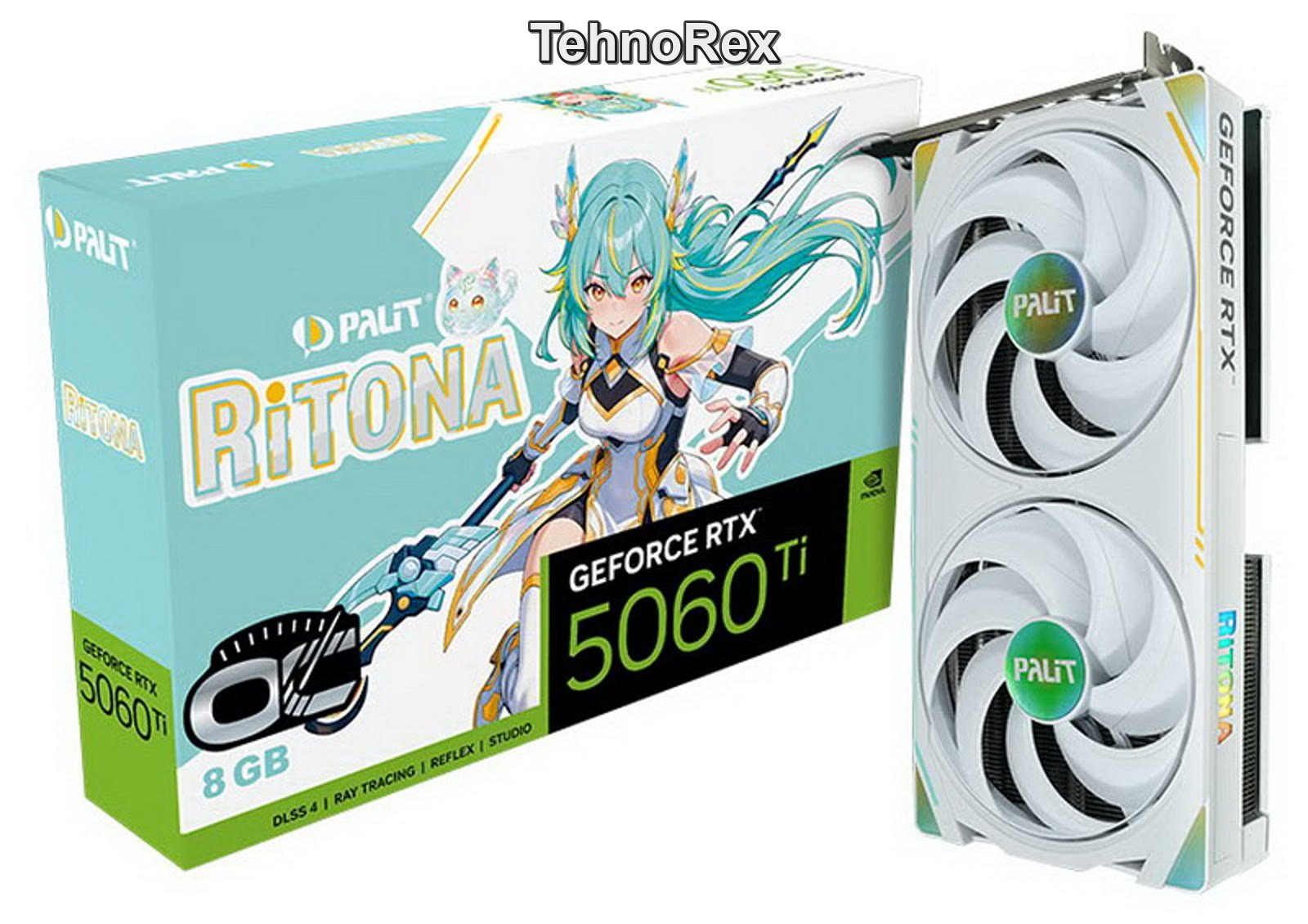 Palit RTX 5060 Ti RiTONA OC: 8 ГБ GDDR7, 180 Вт и аниме на бэкплейте. Цены нет