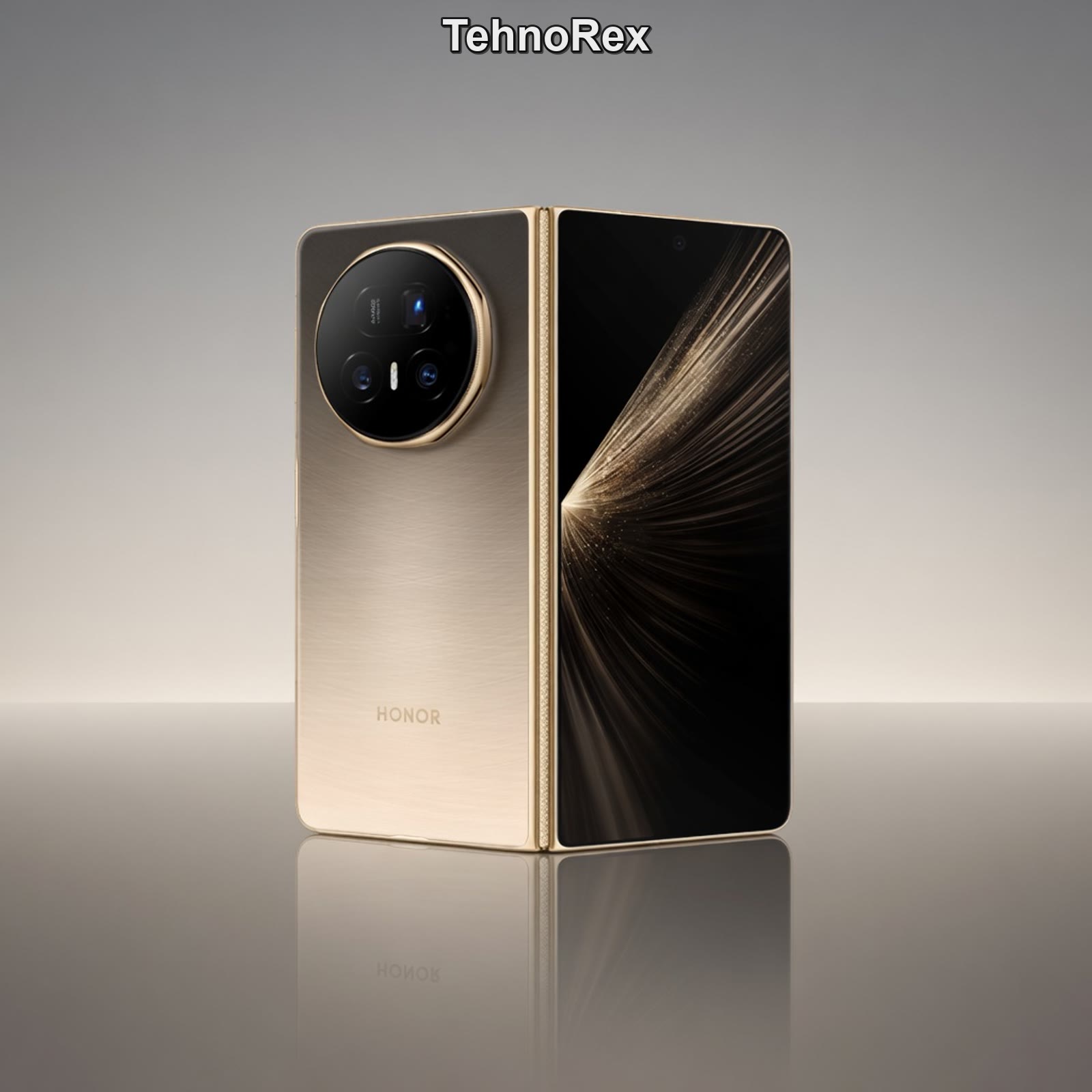 Honor Magic V5 в сложенном и раскрытом виде