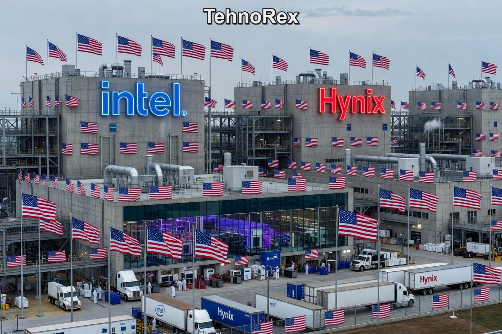 Hynix и Intel обсуждают DRAM в США. Акции уже +4–5%, завода ещё нет