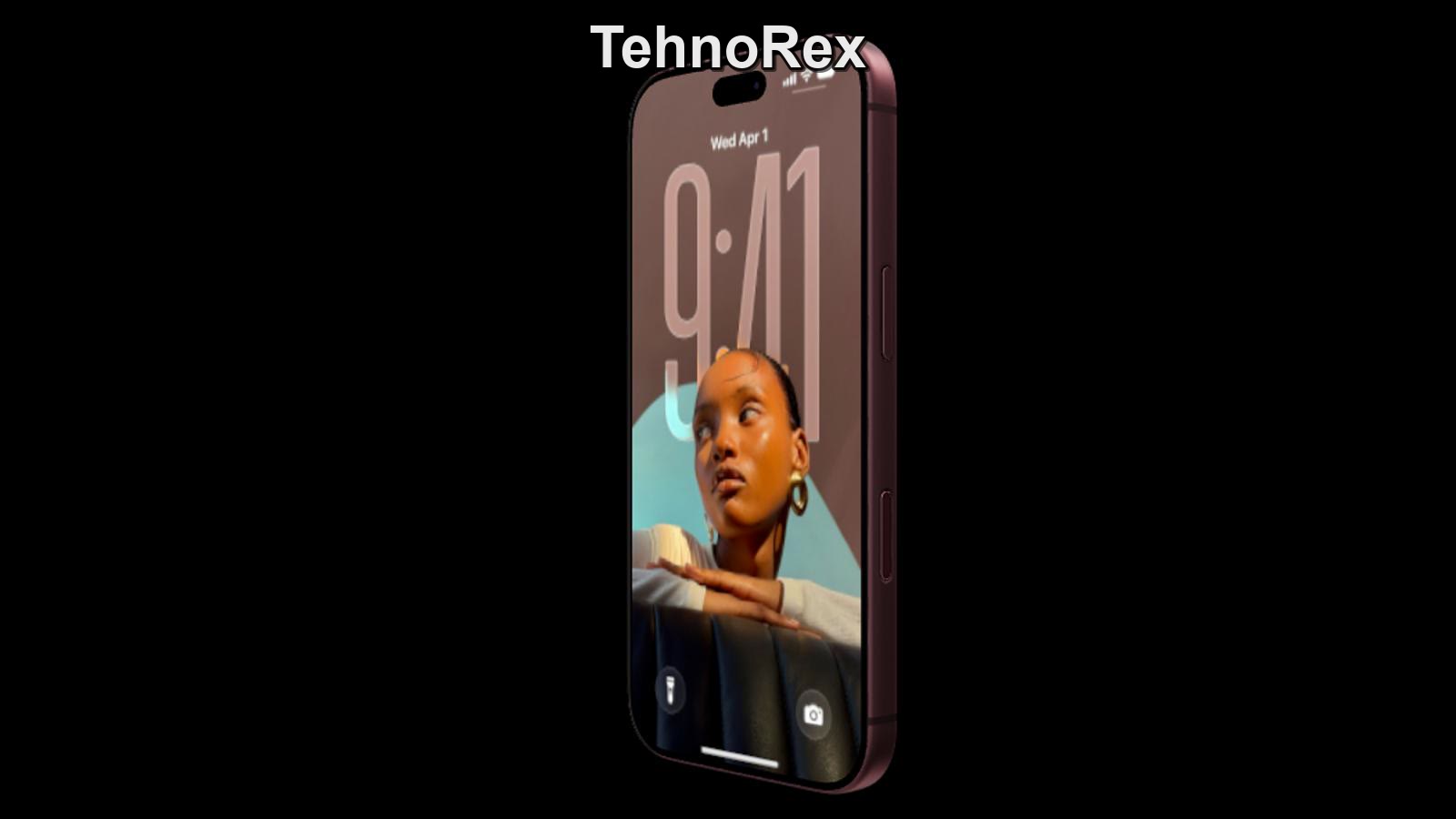 iPhone 18 Pro с включённым экраном