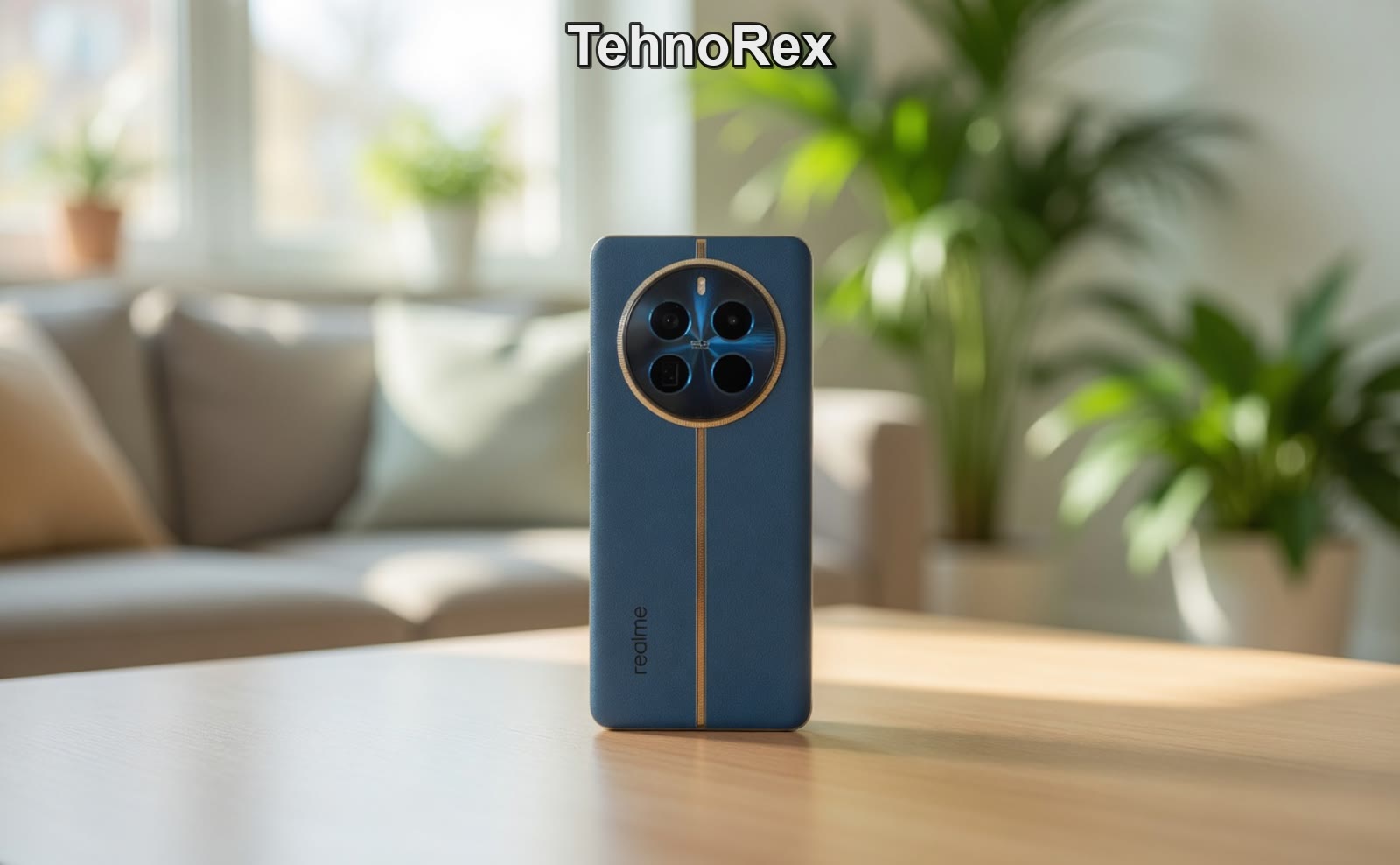 Realme 12 Pro+ с включённым экраном
