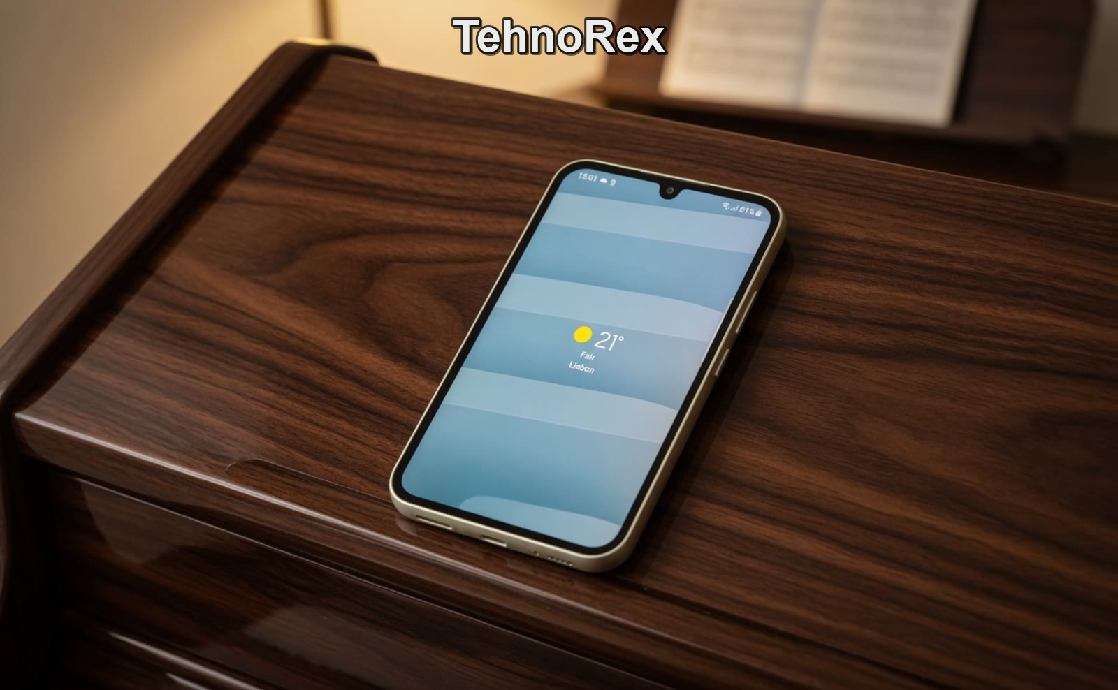 Samsung Galaxy A34 с включённым экраном