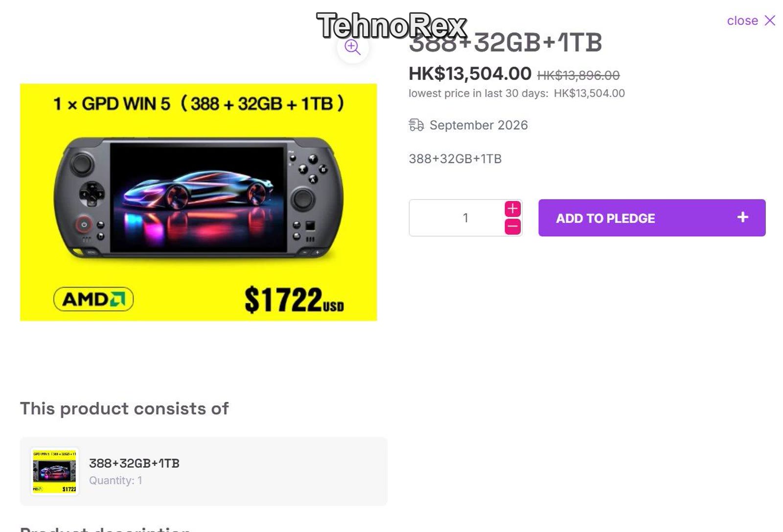 GPD Win 5 дешевле: 8 ядер вместо 16, тот же iGPU. 32 ГБ и 1 ТБ за $1720