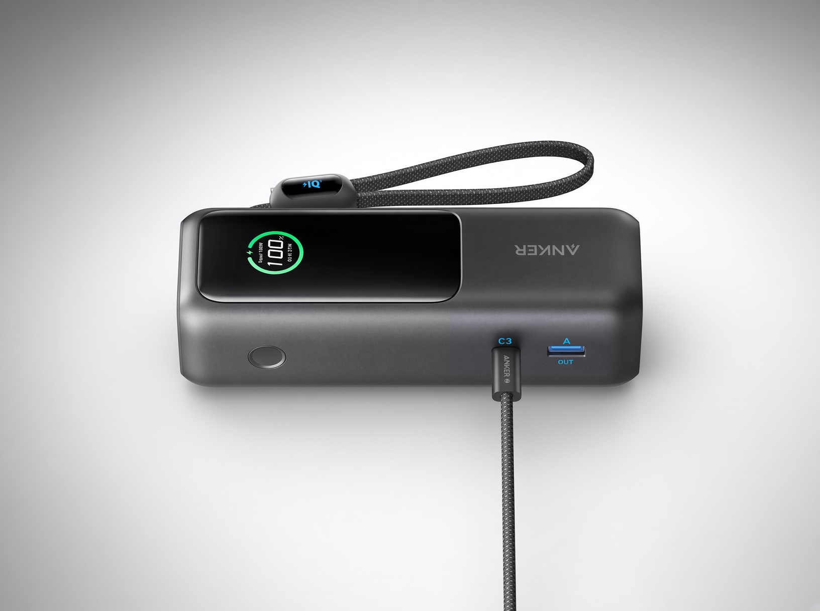 Anker Laptop Power Bank 25K 165 Вт с встроенным USB-C и дисплеем