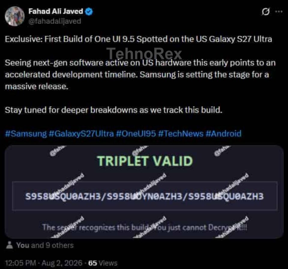 Samsung начала тестировать One UI 9.5 на Android 17 за полгода до Galaxy S27