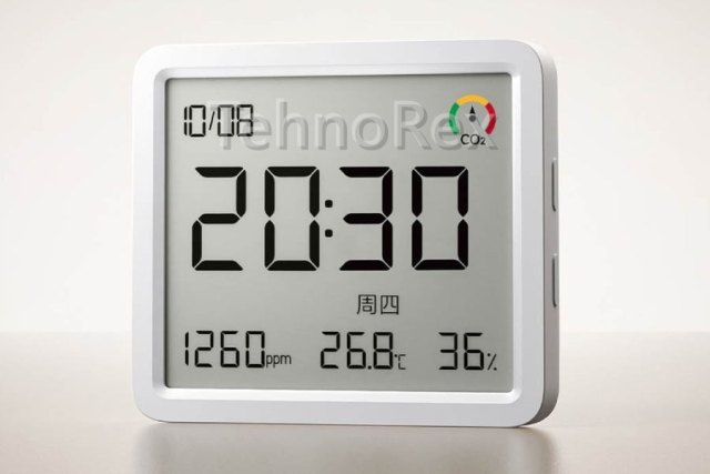 Mijia Thermometer 3 Pro: CO₂, экран 3,6″ и год на одной CR2450. 114 юаней