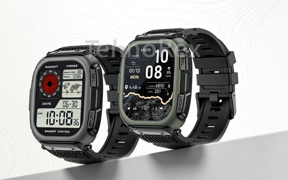 Rollme Hero D6: защищённые часы с офлайн-картами, GPS и автономностью 15 дней