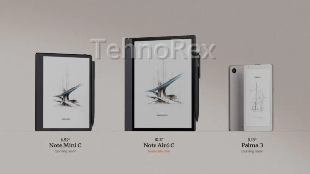 BOOX Note Air6 C, Mini C и Palma 3: Android 16 на электронных чернилах