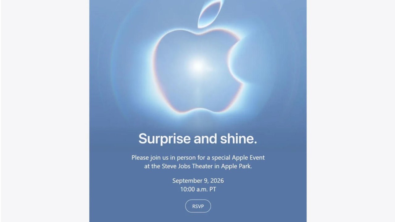 Surprise and shine: Apple покажет новинки 9 сентября