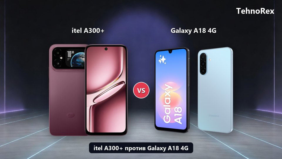 itel A300+ против Samsung Galaxy A18 4G: 7000 мА·ч и спутник против шести лет обновлений