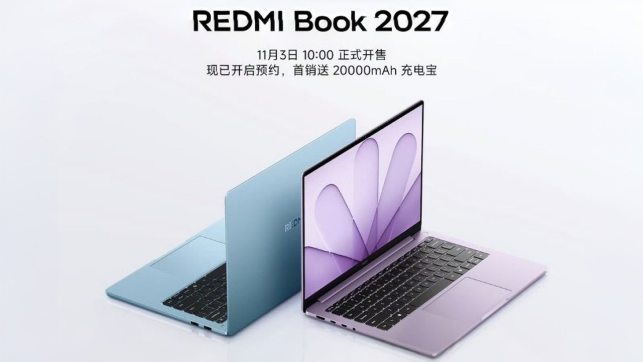 REDMI Book 2027: Wildcat Lake и батарея 72 Вт·ч