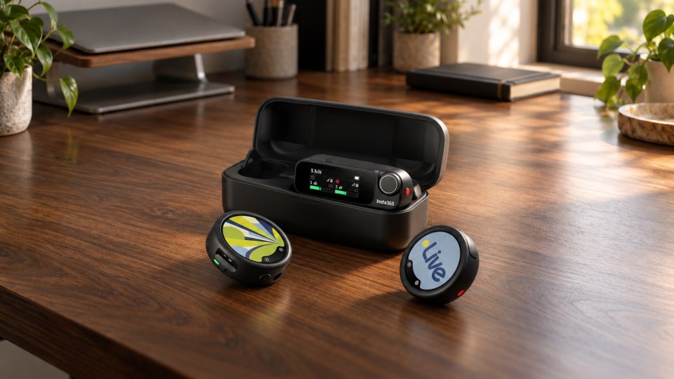Insta360 Mic: E-Ink дисплей и запись 32-bit float
