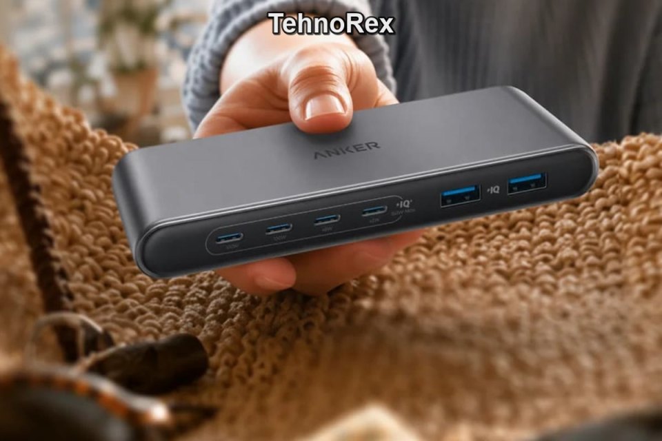Anker выпустила зарядку на 150 Вт с шестью портами размером с колоду карт