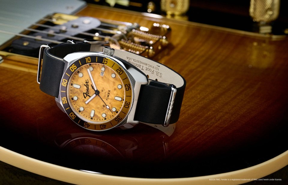 Fender x Timex Automatic 41mm: часы Telecaster с Miyota 8215 и защитой 200 м