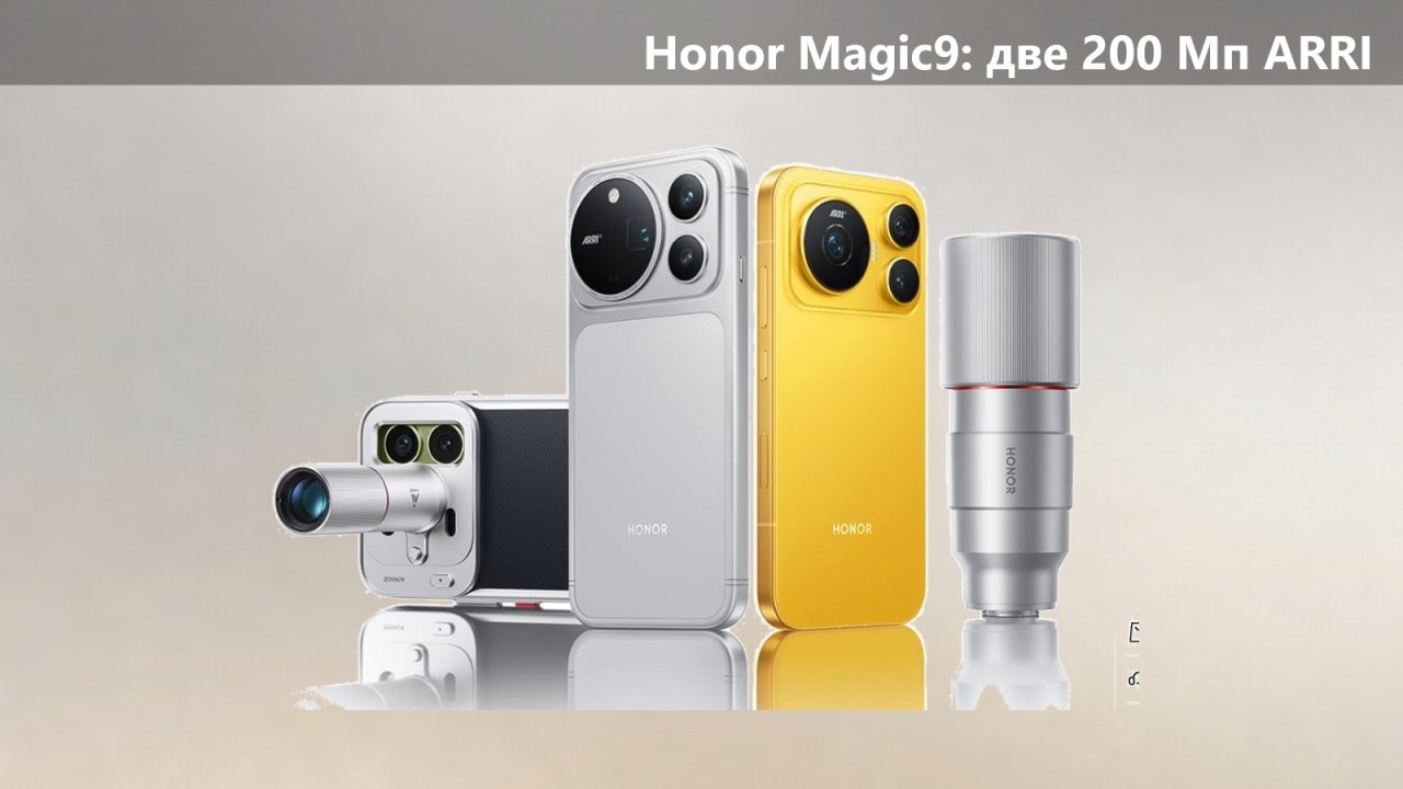 Honor Magic9 вышел: 6,37″, две камеры по 200 Мп ARRI и телеконвертер 200 мм