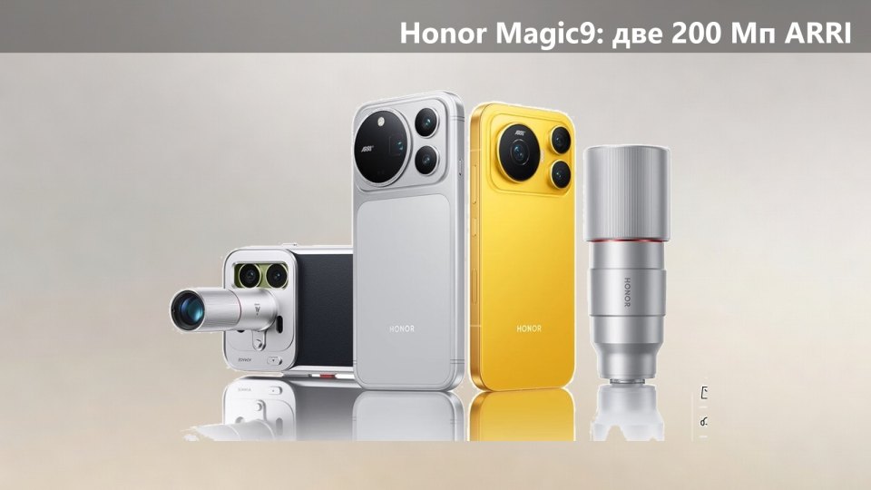 Honor Magic9 вышел: 6,37″, две камеры по 200 Мп ARRI и телеконвертер 200 мм
