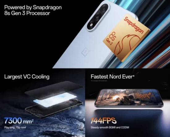 OnePlus Nord 5 Snapdragon 8s Gen 3